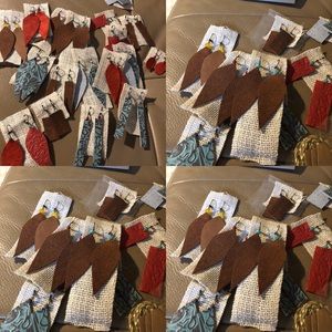 Handmade vegan leather earrings